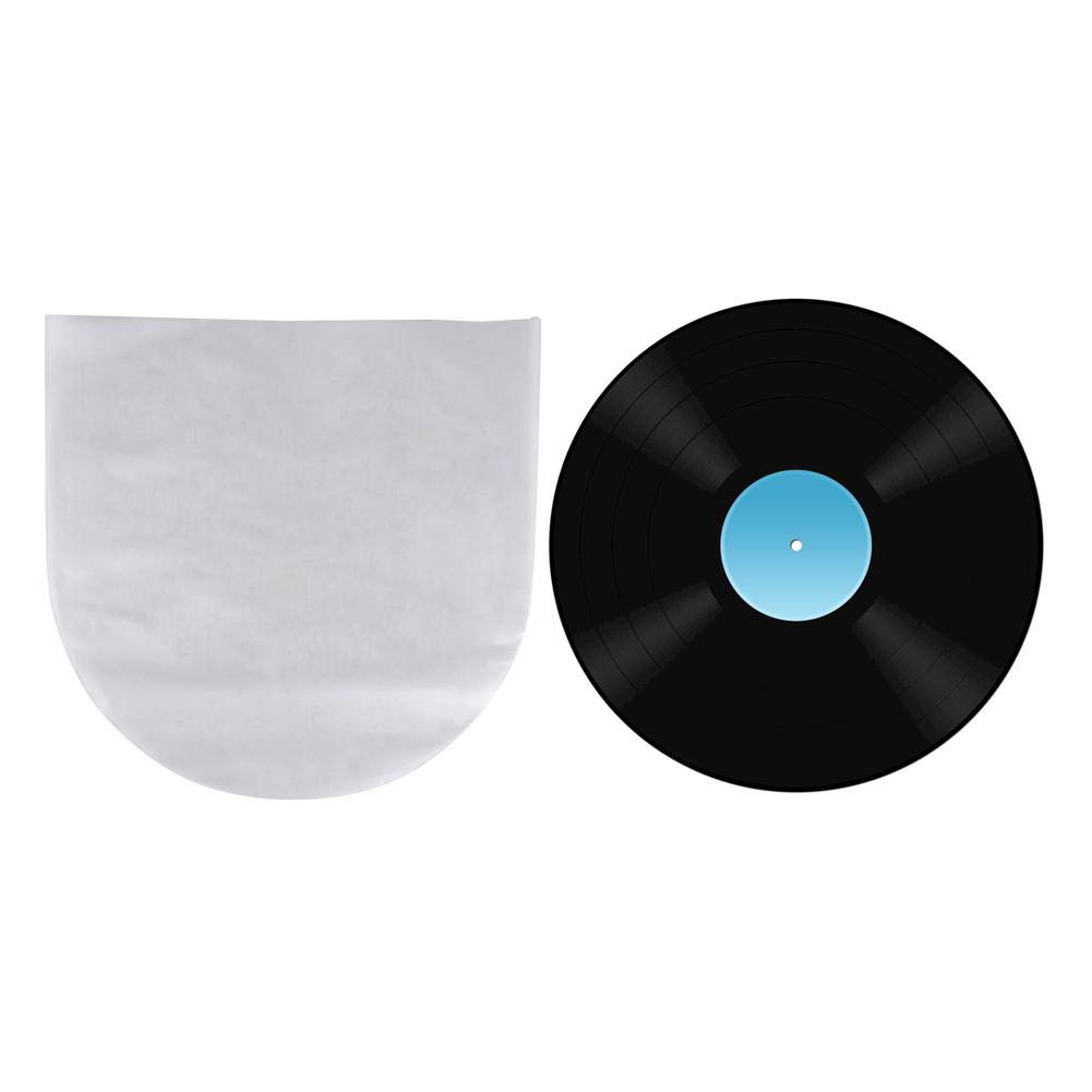Hakeeta Sac de Protection de Disque Vinyle 50 pièces Anti-Cendres Résistance aux Rayures 12 Pouces LP/LD