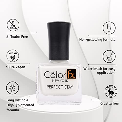 Image of Color Fx New York Twilight Matte Finish Nail Polish |Chip-Resistant, Quick-Drying, Long-Lasting, Non-Yellowing| 21 Toxin Free| Nail Polish for Women - Pink