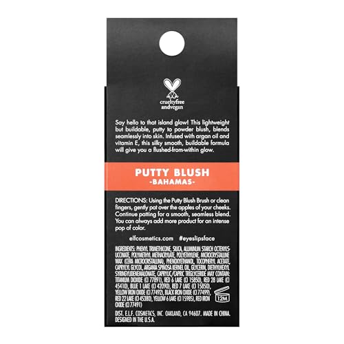 Image of e.l.f. Putty Blush, Creamy & High-Pigment Formula For A Natural Glow, Delivers A Semi-Matte & Powder Finish, Vegan & Cruelty-Free, Bahamas