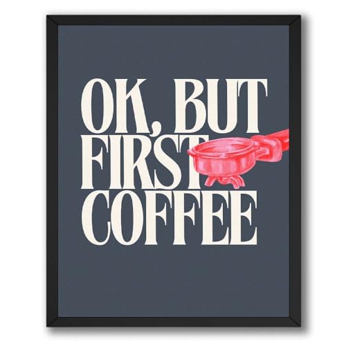 InkFlow Morning Coffee Poster - Funny Coffee Lover Wall Art