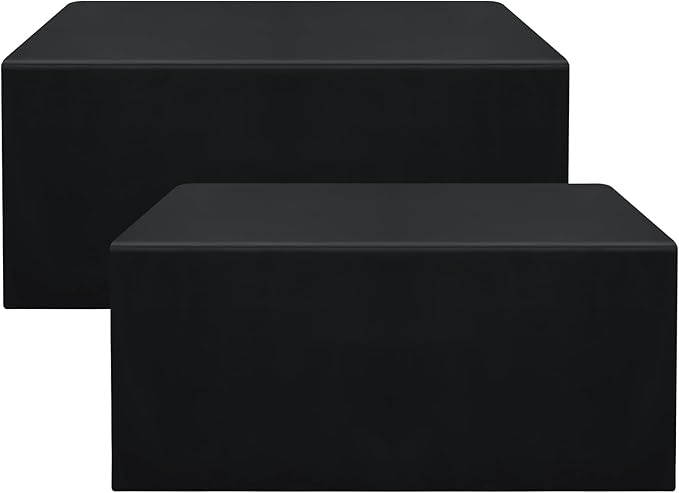 Fitted Black Tablecloth