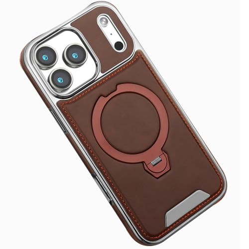Coque cuir iPhone 17 Pro marron : le cadeau utile au design magnétique