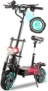 35AH 5600W Electric Scooter Adults 50 MPH Off Road Sport Scooter with Seat,60V Dual Drive 56 Miles Range 11