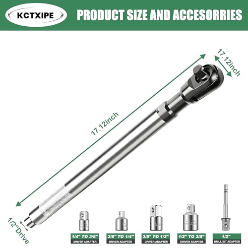 KCTXIPE Offset Extension Wrench for Drill
