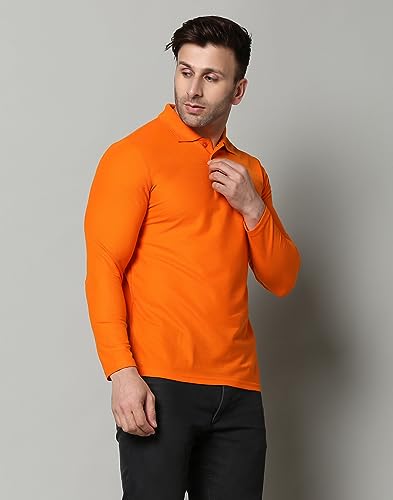 Image of INKKR Full Sleeve Men's Solid Polo Neck T-Shirt Combo