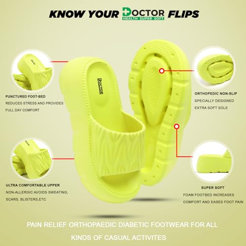 Image of DOCTOR HEALTH SUPER SOFT Slippers for Women | Orthopedic Comfort | Cushioned Sole | All-Day Comfort & Support | Lightweight & Pain Relief Slip-On