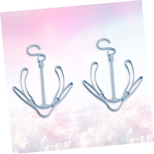 Zerodeko 10 piezas colgador doble para secar zapatos miniatura 5