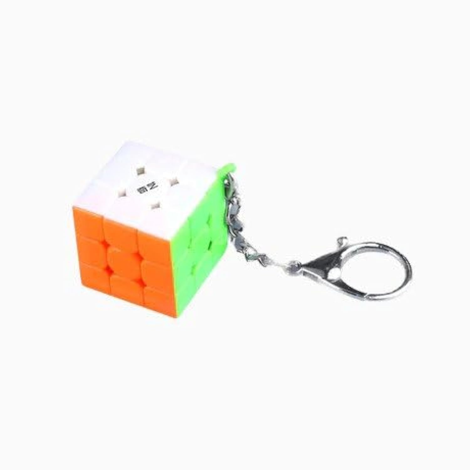 Qiyi Mini 3x3 Keychain Stickerless Cube 30mm, Mini Pocket Cube Key Ring, Rubik's Cube, Magic Cube Puzzle, Screen free Brain Teaser Travel Toys, Gift for Kids Adults, Mental Fitness Toy, Stress Relief