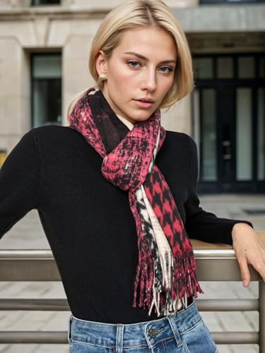 VENVSBEE Scarf For Women Soft Colorful Shawl Wraps Fashionable Pashimina Rave For Spring Fall Winter4