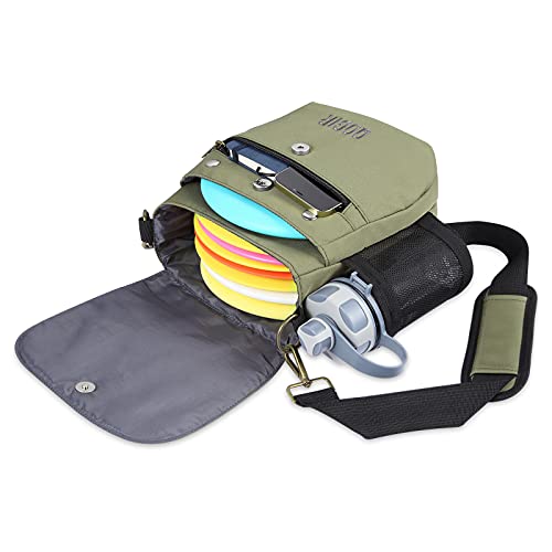 Qogir Lightweight Disc Golf Bag: Durable Disc Golf Bag With 8+ Disc Capacity, Introductory Discs Golf Bag, Holds Water Bottle And Accessories, Great For Beginners #TOP4