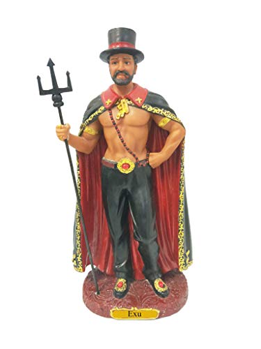 Estatua Exu, esposo de Pomba Gira 20 cm miniatura 2