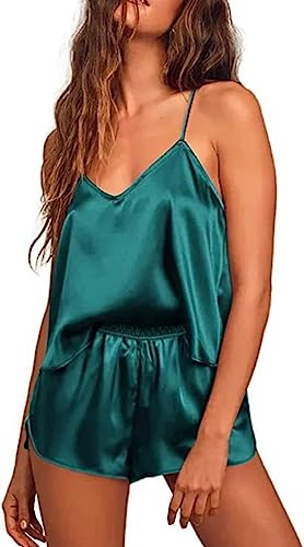 Image of Women's Satin Soft Top and Shorts Set Nightsuit for Womens