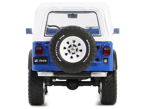 Modelo a Escala 1:18 Jeep CJ-7 Renegade Azul miniatura 5