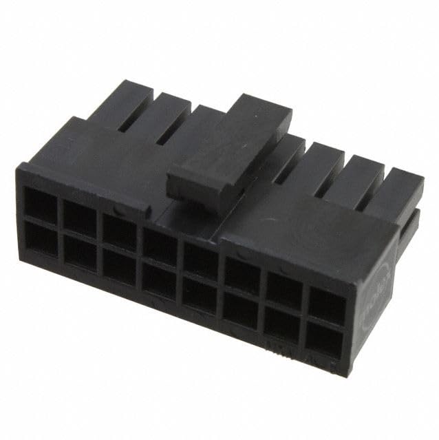 Molex 43025-1600 Connector Housing, Dual Row, Micro-Fit 3.0 43025 Series, Receptacle, 16 Positions, 3 mm - Pack of 20