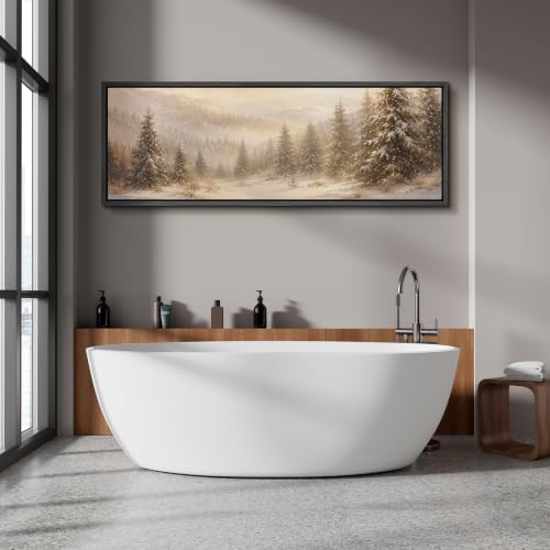 Image of MUDECOR Large Framed Canvas Print Wall Art Pine Valley for Living Room