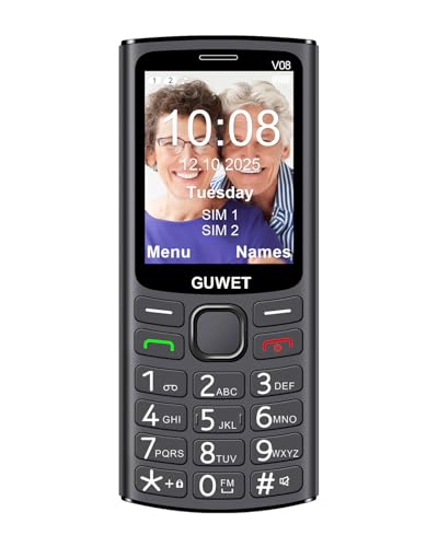 Telefono Cellulare per Anziani con Tasti Grandi,GSM Senior Telefoni per Persone Anziane,telefonini Dual SIM con Tasti Grandi e Facile da Usare,Display 2.4',SOS Notruftaste,Chiamata Rapida,Volume Alto