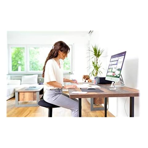 EZSIDE: Taburete de oficina ergonómico con altura ajustable y anillo antideslizante Cover