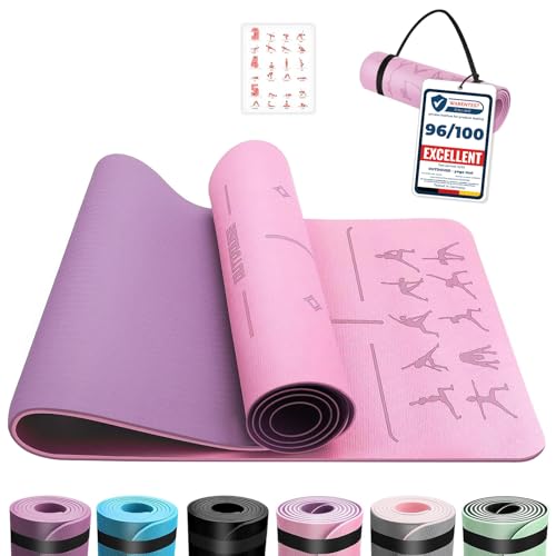 OUTDOUSE Tapis de Yoga,Tapis de Sport, Antidérapant,pour la Gymnastique,Pilates,Yoga,Maison,Voyage,Tapis de