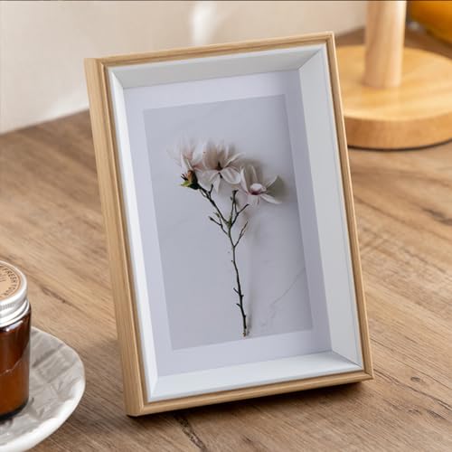 5X4 Picture Frames White with Plexiglass Photo Frames for Family Tabletop Display XK00202