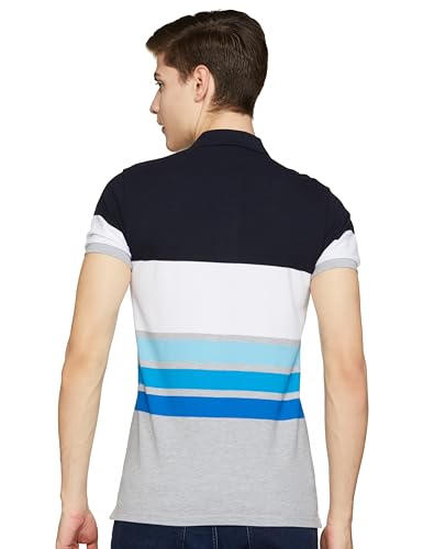 Image of United Colors of Benetton Men Cotton Solid Regular Fit Polo Shirt