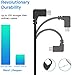 RCstyle Durable Micro USB-IOS Cable Compatible with DJI Mavic Air/Pro/Mini/Spark (to Type-C)