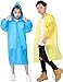 HLKZONE Raincoat for Kids, [2 Pack] EVA Kids Rain Coat Reusable Rain Poncho Jacket for Boys and Girls 6-13 Years Old