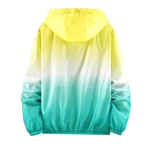 Cromoncent Women's Gradient Color UPF 50+ Sun Protection Hoodie Jacket2
