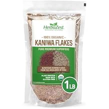 HerbaZest Kaniwa Flakes Organic 1 LB USDA Certified, Vegan & Gluten Free Superfood Convenient & Good Source of Complete Protein