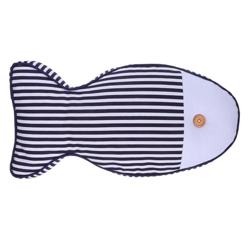 Oreiller décoratif poisson en coton lin de haute qualité - 2