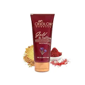 Face Wash Gold & Saffron for Cleans and Brightens the Face|Naturally Radiant Skin| 100Gram