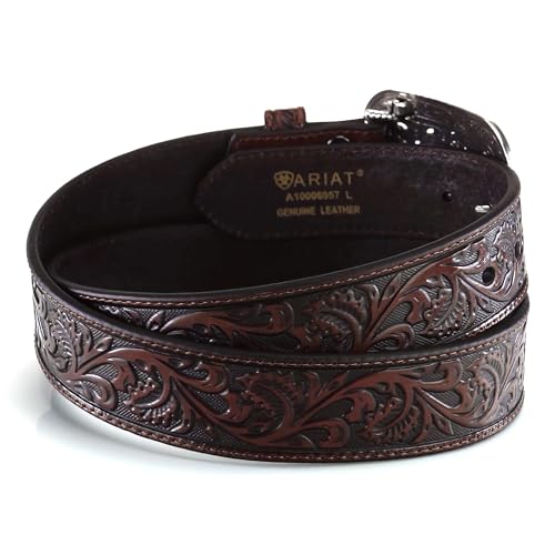 ARIAT Damski Scroll Embossed Buckle Belt Grtel