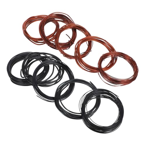 FOYTOKI 10pcs Thick Textured Aluminum Wire Bonsai Training Tool Bendable Wire for DIY Jewelry Florist Supply