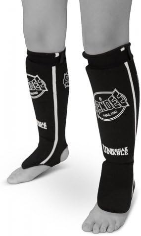 Sandee Cotton Lightweight Shin Guards - Black X-Small