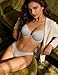 Wingslove Women's Push Up Bra Deep V Plunge Underwire T-Shirt Bra Multiway 2 Cups Up(Elephant Grey,36B