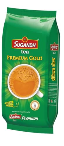 Image of Sugandh Premium Tea | 250GM | Pack of 1 | CTC Processing | Strong and Rich in Taste | Aromatic Flavor | 100% Natural Ingredients | A Perfect Premium Cup of Tea for Chai Lover