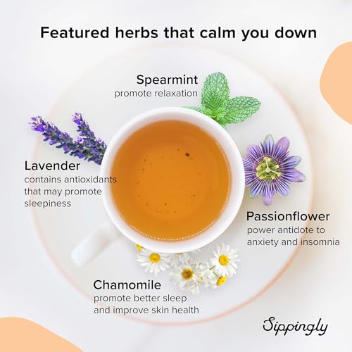 Sippingly Night Time Tea Sampler – 40 Herbal Teas – 10 Flavors from Top Brands – Chamomile, Lavender, Passionflower – Perfect Relaxation & Sleep Support – Ideal Wellness Gift – Kosher, Gluten-Free - Image 5