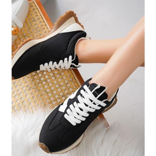 Image of Project Cloud Trendy Fashion Sneakers for Women 2026 - Memory Foam and Non-Slip Comfortable Casual Ladies Shoes for Womens Fashion Sneakers - Lightweight Lace-up Shoes (Lecco)