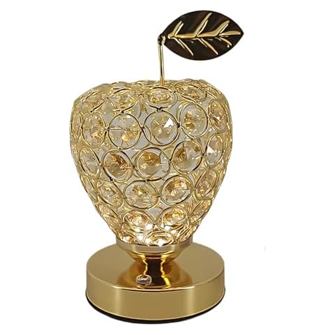 Wixann LED Desk Lamp,Crystal Touch Lamp,Nightlight,Lamps for Night Stands,Table Lamp for Bedroom,Living Room,Dining Room,Kitchen,Kids,Nursery,Home Office (Apple) Cover