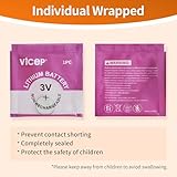 ViCep 6-Pack CR1632 Battery CR 1632 Batteries 3V Lithium Coin Button Cell Compatible with Car Key Fobs, Watches, Remote Control, Calculator & More, Individual Wrapped - Image 9