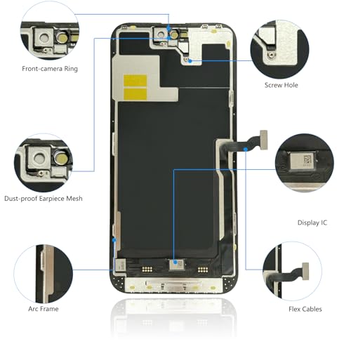 Écran iPhone 14 Pro Max LCD tactile : solution verre brisé et outils A2895 - 2