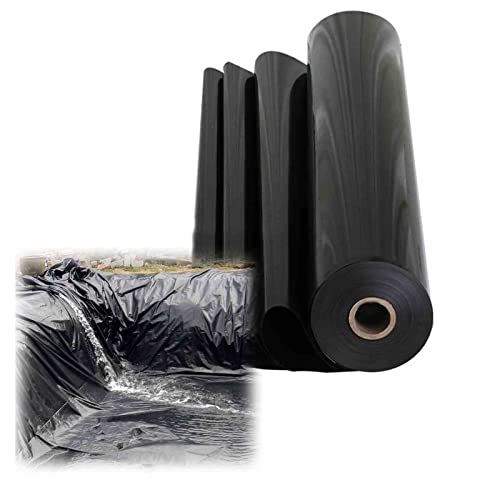 WAYMX Revestimiento para Estanques 3x5m/4x4m/4x7m/4x10m/5x4m/5x5m/6x6m/6x8m HDPE De 0.2mm Lona Forro Impermeables Forro De Estanque Resistente Al Desgarro para Estanques De Peces, 70 Tamaños Cover