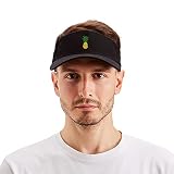 Sun Pineapple Visor Hat Classic Unisex 100% Cotton Cool Sporting Visor with Small Embroidery - Best