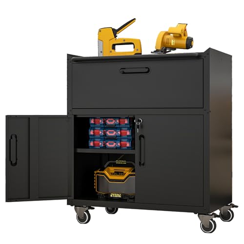 YINFITIN Heavy-Duty Freestanding Storage Cabinet