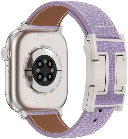 XINGYAS Leather Magnetic Watch Band Compatible with Apple Watch Ultra Band 49mm 46mm 45mm 44mm 42mm 41mm 40mm 38mm, Replacement Strap for Women Men iWatch Ultra 2/Ultra/SE/Series 10/9/8/7/6/5/4/3/2/1