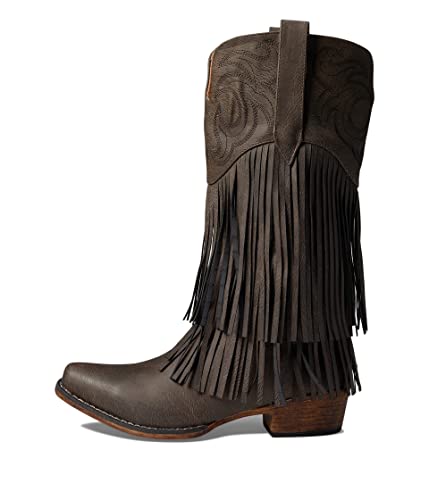 Image of ROPER Womens Rickrack Snip Toe Casual Boots Mid Calf Low Heel 1-2 inch