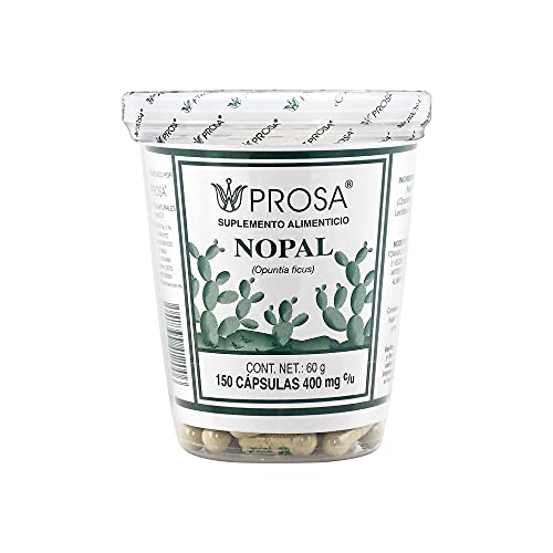 Jabones, Beauty Prosa | Cápsulas de Nopal, frasco con 150 cápsulas de 400 mg, de penca de Nopal