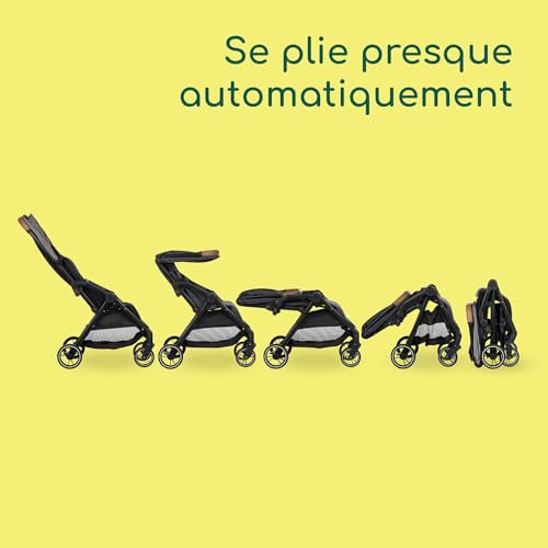 Bebeconfort Sunlite, poussette canne compacte, 0 à 4 ans (22 kg max), légère (7,2 kg), 3 Positions d'Inclinaison dont 1 allongée, poussette compacte, inclinable d’une main, grand panier, Tinted Grey – Image 5