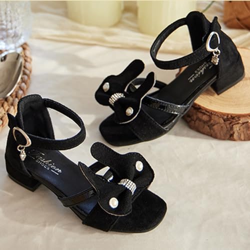 IWIHMIV Girls Dressy Sandals Girls Open Toe Low Heel Dress Sandals Lightweight Comfortable Cute Summer Shoes for Toddler3