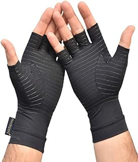 Medipaq Anti Arthritis Fingerless Copper Compression Therapy Gloves - Small