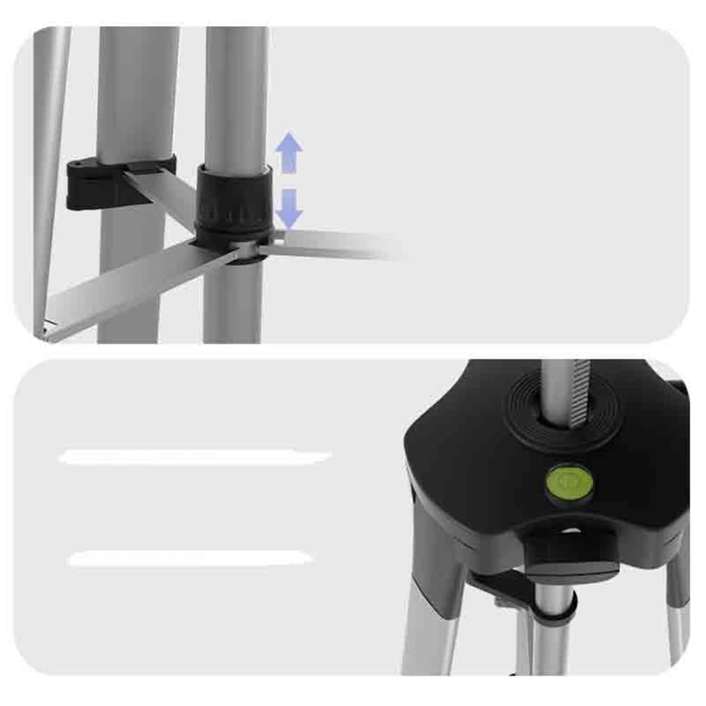 Supporto per Proiettore Treppiede da pavimento for proiettore con vassoio Posizionamento sul comodino domestico Mensola Supporto universale for microproiettore mobile pieghevole telescopico regolabile